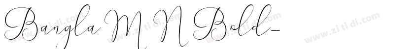 BanglaMN Bold字体转换